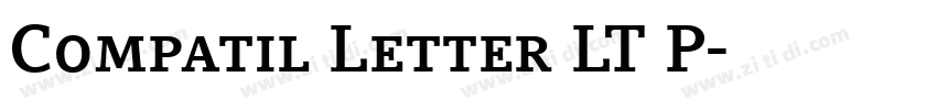 Compatil Letter LT P字体转换